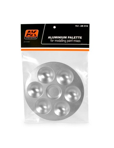 Paleta de aluminio con 6 pocillos